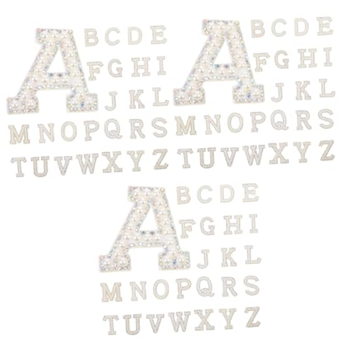 Uonlytech 3 Sätze Teiliges Buchstaben Patches Zum Aufbügeln Strass Buchstaben Applikationen Für Kleidung Taschen Hüte Und Schuhe Selbstklebende Dekoration Für Diy Projekte 26 Stücke * 3 von Uonlytech
