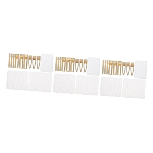 Uonlytech 3 Sätze Teiliges Diy Silikonform Set Für Haarklammern Epoxidharz Gießform Für Haarschmuck Designs Für Schmuckherstellung Und Kreative Projekte 12 Stück * 3 von Uonlytech