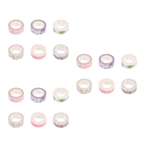 Uonlytech 3 Sätze Teiliges Diy Washi Klebeband Mit Blumenmuster Für Scrapbooking Tagebuch Und Bastelarbeiten Bunte Dekorative Papierbänder Für Kreative Projekte Gemischte Designs 6 Stück * 3 Uonlytech 3 Sätze Teiliges Diy Washi Klebeband Mit Blumenmuster Für Scrapbooking Tagebuch Und Bastelarbeiten Bunte Dekorative Papierbänder Für Kreative Projekte Gemischte Designs 6 Stück * 3 von Uonlytech