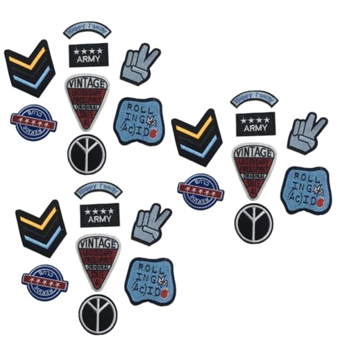 Uonlytech 3 Sätze Teiliges Set Gestickte Kleine Abzeichen Patches für Jeans T Shirts und Hüte Vielseitige Applikationen für Kreative Diy Projekte zum Aufnähen und Dekorieren von Uonlytech