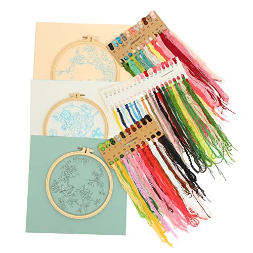 Uonlytech 3 Sätze Teiliges Stickerei Starter Kit für Anfänger Diy Handstickerei mit Blumen und Vogelmotiven Stickrahmen und Fäden für Kreuzstich Handwerk Uonlytech 3 Sätze Teiliges Stickerei Starter Kit für Anfänger Diy Handstickerei mit Blumen und Vogelmotiven Stickrahmen und Fäden für Kreuzstich Handwerk von Uonlytech