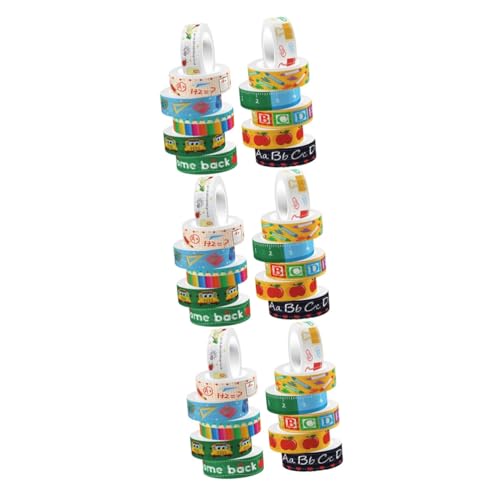 Uonlytech 3 Sätze Transparentes Rollband Wiederverwendbar Für -band Dekoration Pastell Streifen Herstellung Schrott Anime Dünn Farbe Abdeckband, Dekoratives Klebeband Aufkleber 12 Rollen * 3 Uonlytech 3 Sätze Transparentes Rollband Wiederverwendbar Für -band Dekoration Pastell Streifen Herstellung Schrott Anime Dünn Farbe Abdeckband, Dekoratives Klebeband Aufkleber 12 Rollen * 3 von Uonlytech