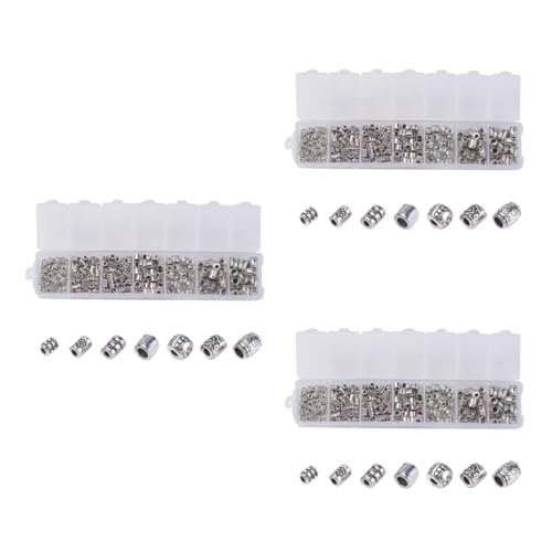Uonlytech 3 Sätze Vintage Silber Alloy Spacer Beads Für Schmuckherstellung Diy Perlen Für Armbänder Und Kreative Bastelprojekte 260 Stück * 3 Uonlytech 3 Sätze Vintage Silber Alloy Spacer Beads Für Schmuckherstellung Diy Perlen Für Armbänder Und Kreative Bastelprojekte 260 Stück * 3 von Uonlytech