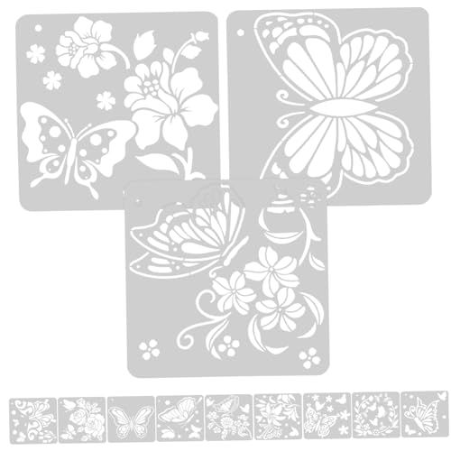 Uonlytech 3 Sätze Wandmalerei-vorlage Schmetterling Malen Handwerk Zeichnung Schablonen Für Sprühfarbe Schablonenmalerei Große Schablonen Schablonenkit Das Haustier 12 Blätter * 3 Uonlytech 3 Sätze Wandmalerei-vorlage Schmetterling Malen Handwerk Zeichnung Schablonen Für Sprühfarbe Schablonenmalerei Große Schablonen Schablonenkit Das Haustier 12 Blätter * 3 von Uonlytech