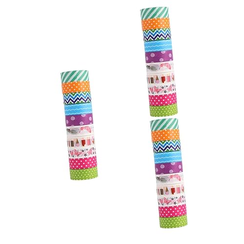 Uonlytech 3 Sätze Washi Tape Bunte Diy Papier Klebebänder Für Scrapbooking Tagebuch Und Dekoration Pro Rolle Für Kreative Projekte Und 10 Rollen * 3 Uonlytech 3 Sätze Washi Tape Bunte Diy Papier Klebebänder Für Scrapbooking Tagebuch Und Dekoration Pro Rolle Für Kreative Projekte Und 10 Rollen * 3 von Uonlytech