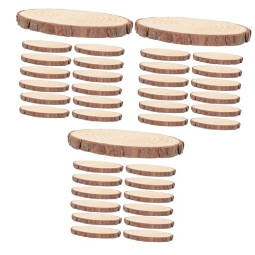 Uonlytech 3 Sätze Zeichen Schmucklos Runden Runde Scheibenverzierung Kreis Leer Holzhandwerk Unvollendet Verzierungsholzscheiben Unfertige Holzspäne Leere Naturholzscheiben 20 Stück * 3 von Uonlytech