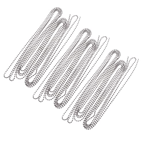 Uonlytech 3 Satz Kugelkette Durchmesser mit Passenden Verbindern und Vielseitig Einsetzbar für Diy Projekte Schlüsselanhänger und Schmuckherstellung von Uonlytech