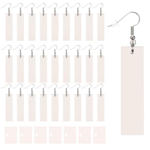 Uonlytech 3 Sets Ohrringschnallenkarte DIY Ohrringrohlinge DIY Ohrringe Ohrring Sublimationsrohlinge Sublimation Ohrringgruß Sublimationsdruck Ohrringe Bemalbare Ohrringe Papier von Uonlytech
