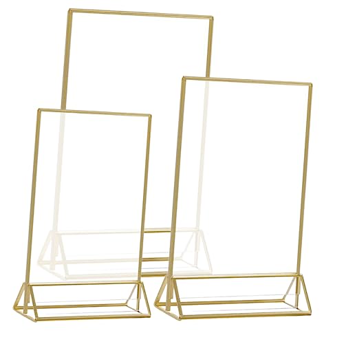 Uonlytech 3 Stück Acrylstandkarte Desktop -Stand Anzeige für Karten Zeigen Gestell für Heimwerker Gegenkartenhalter Tischmenühalter Kartenständer Metall Transparent Uonlytech 3 Stück Acrylstandkarte Desktop -Stand Anzeige für Karten Zeigen Gestell für Heimwerker Gegenkartenhalter Tischmenühalter Kartenständer Metall Transparent von Uonlytech