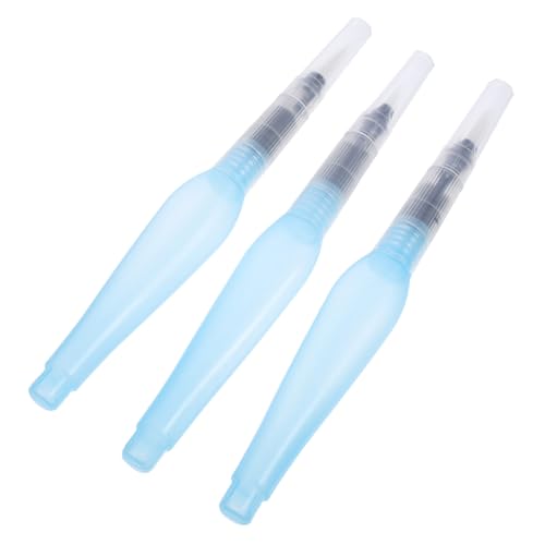 Uonlytech 3 Stück Aquarellstift Nachfüllbarer Zeichenpinsel Wasserpinselstifte Für Aquarell Gouache Zum Zeichnen Nachfüllbarer Malstift Aquarellpinsel Nylonwolle Sky-blue von Uonlytech