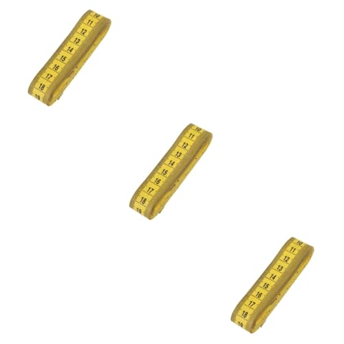 Uonlytech 3 Stück Doppelskala Maßband Flexibles Schneidermaßband für Nähen und Basteln Gelb Langlebiges Kunststoffmaterial Doppelseitige Uonlytech 3 Stück Doppelskala Maßband Flexibles Schneidermaßband für Nähen und Basteln Gelb Langlebiges Kunststoffmaterial Doppelseitige von Uonlytech