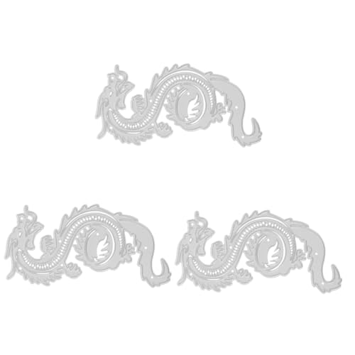 Uonlytech 3 Stück Drachen Stanzform Metall für Diy Kartenherstellung Präzise Schneideform für Scrapbooking und Bastelbedarf für Projekte und Kinderhandwerk Uonlytech 3 Stück Drachen Stanzform Metall für Diy Kartenherstellung Präzise Schneideform für Scrapbooking und Bastelbedarf für Projekte und Kinderhandwerk von Uonlytech