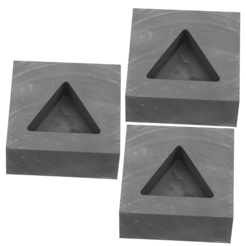 Uonlytech 3 Stück Dreiecksform Graphit Ingotform schmelzendes Gießwerkzeug Formguss Barren Gussformen Gießformen zum Schmelzen Schmelzofenformen Schmuckbirnenform Schmelzguss-Kit Schwarz Uonlytech 3 Stück Dreiecksform Graphit Ingotform schmelzendes Gießwerkzeug Formguss Barren Gussformen Gießformen zum Schmelzen Schmelzofenformen Schmuckbirnenform Schmelzguss-Kit Schwarz von Uonlytech
