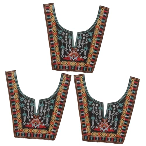 Uonlytech 3 Stück Ethnischer Stil Miao bestickte Spitzenränder Kleid DIY-Patch Abziehbilder nähen Kleidungsflicken dekorative Stickerei-Applikation Stickereiflecken Gestickte Anwendung Stoff Uonlytech 3 Stück Ethnischer Stil Miao bestickte Spitzenränder Kleid DIY-Patch Abziehbilder nähen Kleidungsflicken dekorative Stickerei-Applikation Stickereiflecken Gestickte Anwendung Stoff von Uonlytech