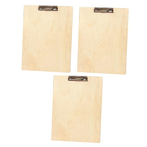 Uonlytech 3 Stück Holz Zeichenbrett mit Clip für Schüler und Künstler Zeichnen und Schreiben Tragbar und Leicht Robustes Design für Sicheres Halten Uonlytech 3 Stück Holz Zeichenbrett mit Clip für Schüler und Künstler Zeichnen und Schreiben Tragbar und Leicht Robustes Design für Sicheres Halten von Uonlytech