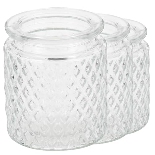 Uonlytech 3 Stück Kerzenhalter Transparente Glasbehälter für Romantische Dekoration im Schlafzimmer Wohnzimmer und Bar für Kerzenlichtdinner und Kreative Tischgestaltung Uonlytech 3 Stück Kerzenhalter Transparente Glasbehälter für Romantische Dekoration im Schlafzimmer Wohnzimmer und Bar für Kerzenlichtdinner und Kreative Tischgestaltung von Uonlytech
