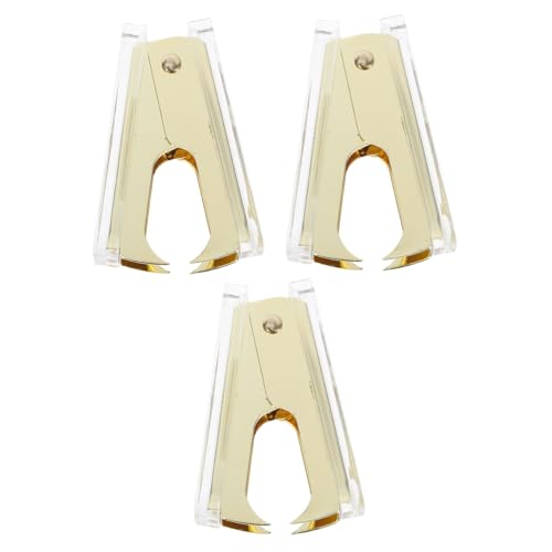 Uonlytech 3 Stück Klammer studentischer Hefter Hefterentferner fürs Büro Nägel heben Abzieher Nagel entfernen Abzieher Zangenhefter Kinderhefter Klarer Hefter Metallhefter Acryl Golden Uonlytech 3 Stück Klammer studentischer Hefter Hefterentferner fürs Büro Nägel heben Abzieher Nagel entfernen Abzieher Zangenhefter Kinderhefter Klarer Hefter Metallhefter Acryl Golden von Uonlytech