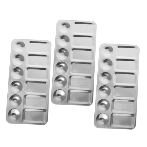 Uonlytech 3 Stück Metall Fächern Rechteckige Mischschalen für Öl- Wasserfarben Acrylfarben Kompakte Malpalette für Modellmalerei und Detaillierte Kunstprojekte Leicht zu Uonlytech 3 Stück Metall Fächern Rechteckige Mischschalen für Öl- Wasserfarben Acrylfarben Kompakte Malpalette für Modellmalerei und Detaillierte Kunstprojekte Leicht zu von Uonlytech