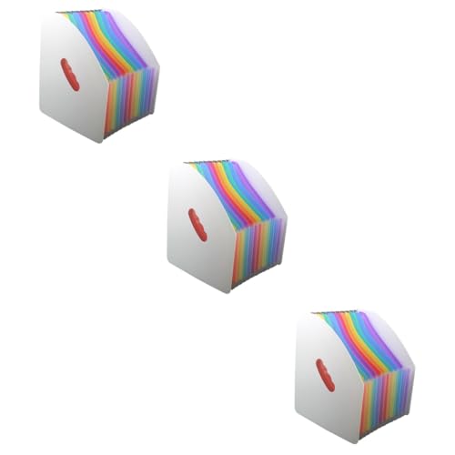Uonlytech 3 Stück Mini Dokumentenordner mit Fächern Farbiger Steh Akkordeon Ordner für Schüler und Büro Große Kapazität für Dokumente Platzsparendes Design Uonlytech 3 Stück Mini Dokumentenordner mit Fächern Farbiger Steh Akkordeon Ordner für Schüler und Büro Große Kapazität für Dokumente Platzsparendes Design von Uonlytech