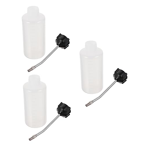 Uonlytech 3 Stück Nähmaschinen Ölkanister mit Eisen Ausguss Leere Ölflasche für Nähmaschinen Geeignet für Schmieröl Langlebige Kunststoffkonstruktion für Haushalt und Industrie von Uonlytech