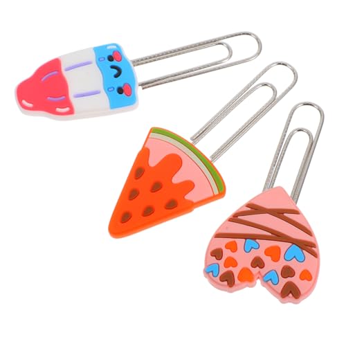 Uonlytech 3 Stück Niedlicher Lesezeichenhalter lustige Papierclips Mini-Büroklammern lustige lesezeichen multifunktionale clips buro zubehör Lustiges Büroklammerspielzeug Erdbeernadel Metall Uonlytech 3 Stück Niedlicher Lesezeichenhalter lustige Papierclips Mini-Büroklammern lustige lesezeichen multifunktionale clips buro zubehör Lustiges Büroklammerspielzeug Erdbeernadel Metall von Uonlytech