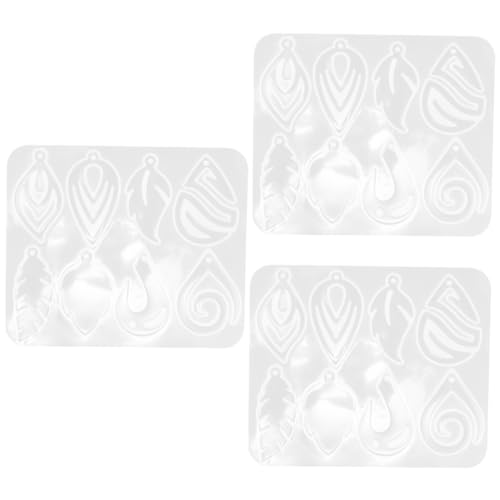 Uonlytech 3 Stück Silikon Ohrstecker Form für DIY Schmuck Wiederverwendbare Earring Pendant Gießform Flexible Silikonmuster für Persönliche Anhänger und Bastelprojekte Uonlytech 3 Stück Silikon Ohrstecker Form für DIY Schmuck Wiederverwendbare Earring Pendant Gießform Flexible Silikonmuster für Persönliche Anhänger und Bastelprojekte von Uonlytech