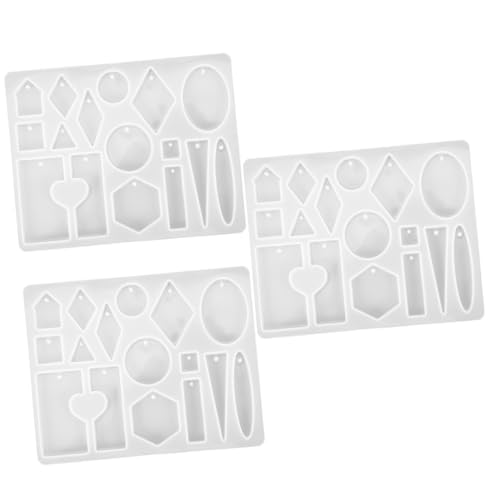 Uonlytech 3 Stück Silikonform für Schmuck Herzanhänger Gießform DIY Silikonform für Ohrringe und Anhänger Praktische Gießform für Bastelprojekte für Epoxidharz und Schmuckgestaltung Uonlytech 3 Stück Silikonform für Schmuck Herzanhänger Gießform DIY Silikonform für Ohrringe und Anhänger Praktische Gießform für Bastelprojekte für Epoxidharz und Schmuckgestaltung von Uonlytech