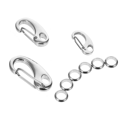 Uonlytech 3 Stück Teiliges Edelstahl Pet Tag Clips mit Ringen Robuster Hundegeschirr Clip Leichter und Sicherer Karabiner für Hundehalsband und Katzenhalsband Vielseitig für Haustiermarken Uonlytech 3 Stück Teiliges Edelstahl Pet Tag Clips mit Ringen Robuster Hundegeschirr Clip Leichter und Sicherer Karabiner für Hundehalsband und Katzenhalsband Vielseitig für Haustiermarken von Uonlytech