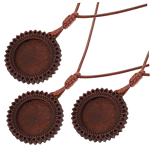 Uonlytech 3 Stück Teiliges Holzanhänger mit Filigranem Holzrahmen Diy Schmuckherstellung Basis für Halsketten und Armbänder Vintage Stil für Personalisierte an Familie und Uonlytech 3 Stück Teiliges Holzanhänger mit Filigranem Holzrahmen Diy Schmuckherstellung Basis für Halsketten und Armbänder Vintage Stil für Personalisierte an Familie und von Uonlytech