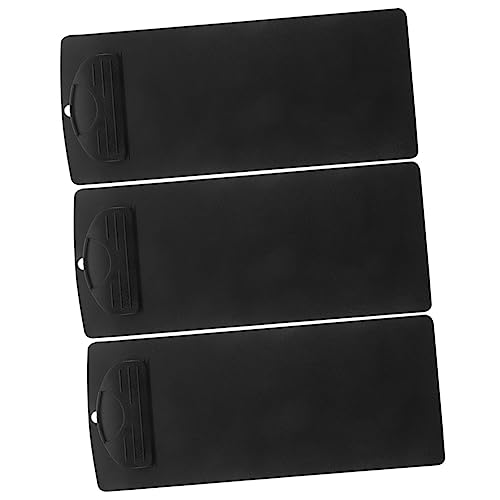 Uonlytech 3 Stück Teiliges Klemmbrett Schwarz Kleines Tragbares Clipboard mit Starker Klemme Flexibel und Robust für Rechnungen Menüs und Lose Vielseitig als Schreibunterlage oder Uonlytech 3 Stück Teiliges Klemmbrett Schwarz Kleines Tragbares Clipboard mit Starker Klemme Flexibel und Robust für Rechnungen Menüs und Lose Vielseitig als Schreibunterlage oder von Uonlytech