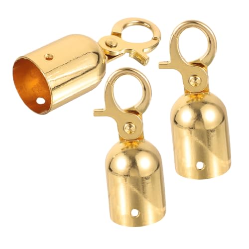 Uonlytech 3 Stück Teiliges Kordelendkappen mit Haken aus Juteseil und Samt Robuste Seilendstopper für Absperrseile Modernes Design für Begrenzungspfosten und Empfangssäulen Uonlytech 3 Stück Teiliges Kordelendkappen mit Haken aus Juteseil und Samt Robuste Seilendstopper für Absperrseile Modernes Design für Begrenzungspfosten und Empfangssäulen von Uonlytech