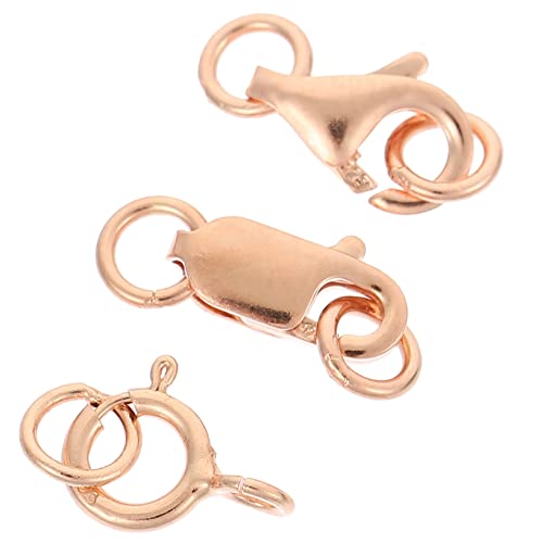 Uonlytech 3 Stück Teiliges Schmuckherstellungsset mit Karabinerverschlüssen Premium Rosen Gold Lobster Claw Verschlüsse für DIY Ketten und Armbänder für Schmuckprojekte und Reparaturen Uonlytech 3 Stück Teiliges Schmuckherstellungsset mit Karabinerverschlüssen Premium Rosen Gold Lobster Claw Verschlüsse für DIY Ketten und Armbänder für Schmuckprojekte und Reparaturen von Uonlytech