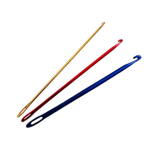 Uonlytech 3 Stück Teiliges Set Aluminium Häkelnadeln mit Diy Strickwerkzeuge für Schals Pullover und Handarbeiten Leicht Langlebig für Verschiedene Strickprojekte Uonlytech 3 Stück Teiliges Set Aluminium Häkelnadeln mit Diy Strickwerkzeuge für Schals Pullover und Handarbeiten Leicht Langlebig für Verschiedene Strickprojekte von Uonlytech