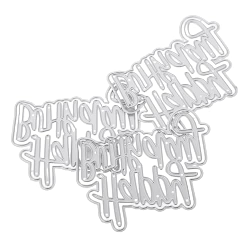 Uonlytech 3 Stück Teiliges Stanzformen Carbonstahl DIY Stanzschablonen für Scrapbooking und Papier-prägung Geburtstags-schablonen für Kartenherstellung und Bastelarbeiten Uonlytech 3 Stück Teiliges Stanzformen Carbonstahl DIY Stanzschablonen für Scrapbooking und Papier-prägung Geburtstags-schablonen für Kartenherstellung und Bastelarbeiten von Uonlytech