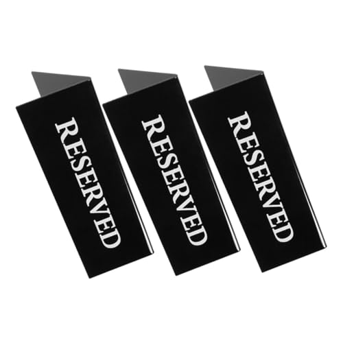 Uonlytech 3 Stück Tipps Reservierte Tischmarkierungen Bankreservierte Schilder Hochzeitsschilder Für Die Zeremonie Schilder Für Den Hochzeitstisch Gang Zeichen Staffelei-pad Black Acryl Uonlytech 3 Stück Tipps Reservierte Tischmarkierungen Bankreservierte Schilder Hochzeitsschilder Für Die Zeremonie Schilder Für Den Hochzeitstisch Gang Zeichen Staffelei-pad Black Acryl von Uonlytech