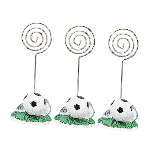 Uonlytech 3 Stück Tischkartenhalter Fußball Memo Clip für Partydekoration Stabile Platzkartenständer für Hochzeit Restaurant Bar und Feierlichkeiten Uonlytech 3 Stück Tischkartenhalter Fußball Memo Clip für Partydekoration Stabile Platzkartenständer für Hochzeit Restaurant Bar und Feierlichkeiten von Uonlytech