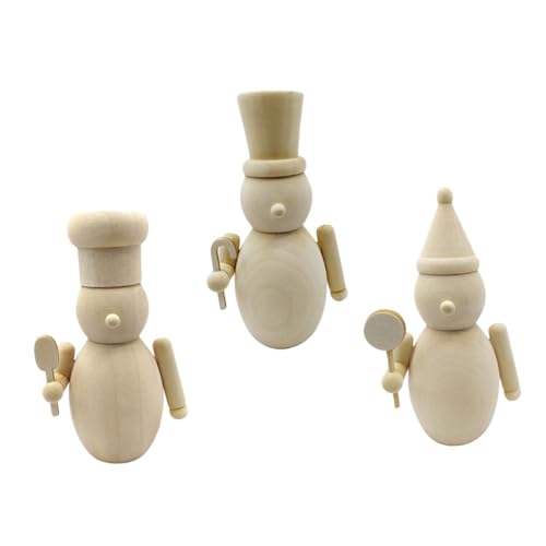 Uonlytech 3 Stück Unfertige Holz- Figuren zum Bemalen Natürliche DIY Holzspielzeuge für Weihnachtsdeko Leichte Holzsoldaten für Basteln und Festliche Dekoration Uonlytech 3 Stück Unfertige Holz- Figuren zum Bemalen Natürliche DIY Holzspielzeuge für Weihnachtsdeko Leichte Holzsoldaten für Basteln und Festliche Dekoration von Uonlytech
