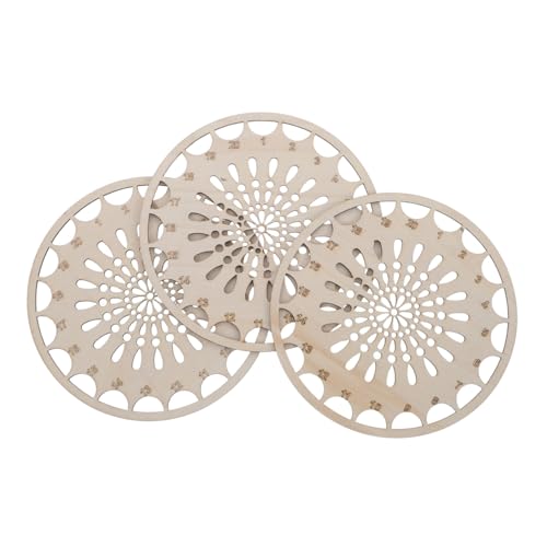 Uonlytech 3 Teiliges Aufbewahrungsgerät Für Besticktes Stickgarn Stickgarnhalter Stickzubehör Nähgarn Aufbewahrungsplatte Nähzubehör Organizer Stickzubehör Holz Beige von Uonlytech