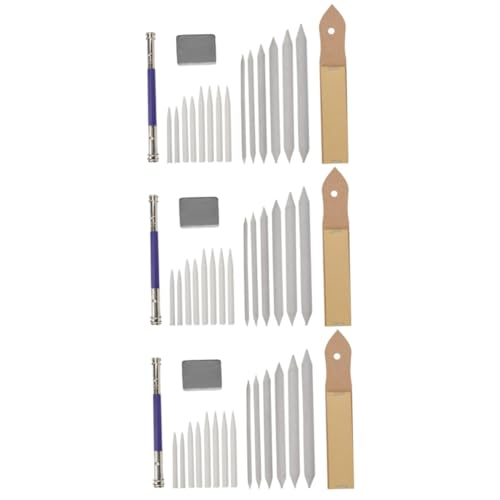Uonlytech 3 Teiliges Skizzenset Blending Stump Tools Radiergummi Stümpfe Kunst Blending Papier Stümpfe Zeichnung Graphit Skizzenwerkzeug von Uonlytech