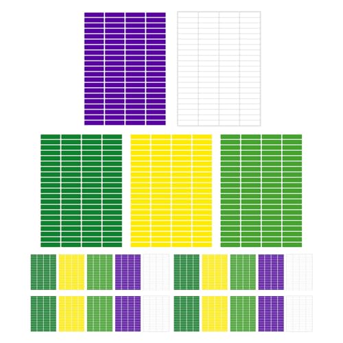 Uonlytech 30 Blatt beschreibbare rechteckige selbstklebende Etikettenaufkleber Farbcodierungs-Dateiorganisationspapieretiketten für die Klassifizierung von Namensschildern Uonlytech 30 Blatt beschreibbare rechteckige selbstklebende Etikettenaufkleber Farbcodierungs-Dateiorganisationspapieretiketten für die Klassifizierung von Namensschildern von Uonlytech