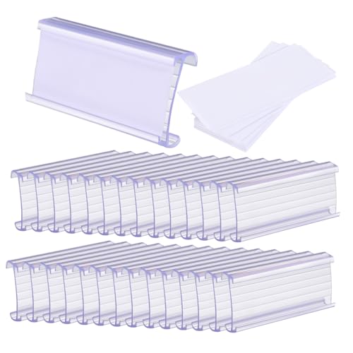 Uonlytech 30 Sets Regaletikettenhalter Für Einzelhandelsregale Drahtregaletiketten Etikettenhalter Für Regale Drahtregal Etikettenhalter Drahtregalzubehör Küchen von Uonlytech