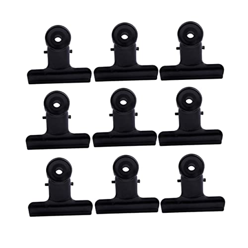Uonlytech 30 Stück Metall Klemmbinderclips Schwarze Büroklammern für Restaurant Büro und Zuhause Vielseitige Fixierclips für Notizen und Dokumente von Uonlytech