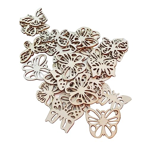 Uonlytech 30 Stück Mixed Shape Holzscheiben DIY Bastelholz für Kreative Deko für Partys Wie Geburtstag und Weihnachten Leicht und Vielseitig Einsetzbar von Uonlytech