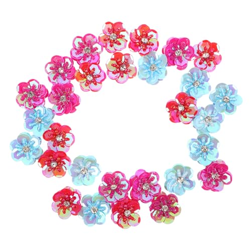 Uonlytech 30 Stück Paillettenblumenfleck Kleidung Blumenfleck Kleidung Blumenapplikationen Blumennäher auf Patch Glitzerblumen-Paillettenapplikation Pfingstrose Blumenflecken Plastik Uonlytech 30 Stück Paillettenblumenfleck Kleidung Blumenfleck Kleidung Blumenapplikationen Blumennäher auf Patch Glitzerblumen-Paillettenapplikation Pfingstrose Blumenflecken Plastik von Uonlytech