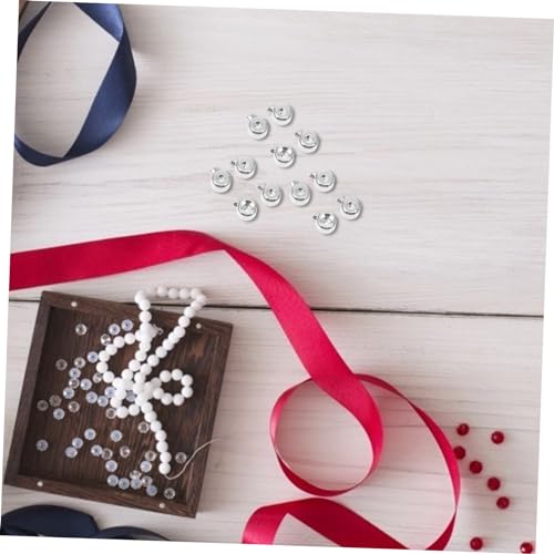 Uonlytech 30 Stück Teiliges Crimpperlen Weißgold DIY Schmuckperlen mit Glatten Löchern Vielseitig für Armband und Halskettenherstellung Einfache Anwendung für Kreative Bastelprojekte Uonlytech 30 Stück Teiliges Crimpperlen Weißgold DIY Schmuckperlen mit Glatten Löchern Vielseitig für Armband und Halskettenherstellung Einfache Anwendung für Kreative Bastelprojekte von Uonlytech