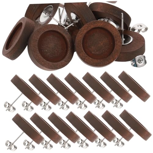 Uonlytech 30 Stück Teiliges DIY Ohrstecker aus Hochwertigem Holz mit Zeitstein Fassung Stabile Holz Ohrring Basis zum Schmuckherstellen Langlebige Ohrstecker Zubehör für Damen und Bastler Uonlytech 30 Stück Teiliges DIY Ohrstecker aus Hochwertigem Holz mit Zeitstein Fassung Stabile Holz Ohrring Basis zum Schmuckherstellen Langlebige Ohrstecker Zubehör für Damen und Bastler von Uonlytech