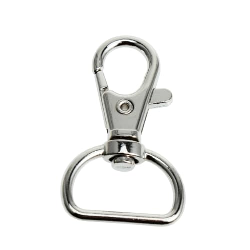 Uonlytech 30 Stück Teiliges Drehbarer Karabinerhaken aus Silber Schwenkbarer Metall Schnappverschluss für Schlüsselanhänger DIY Bastelarbeiten Taschen und Dekorationen Innendurchmesser Uonlytech 30 Stück Teiliges Drehbarer Karabinerhaken aus Silber Schwenkbarer Metall Schnappverschluss für Schlüsselanhänger DIY Bastelarbeiten Taschen und Dekorationen Innendurchmesser von Uonlytech