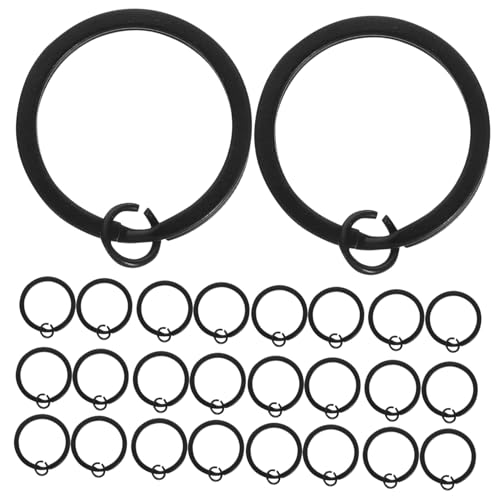 Uonlytech 30 Stück Teiliges Flaches Metall Schlüsselring Lackierte Flache Split Keychains für Diy Vielseitig für Haus Auto Büro Schlüsselanhänger und Lanyards Robust und Farbbeständig Uonlytech 30 Stück Teiliges Flaches Metall Schlüsselring Lackierte Flache Split Keychains für Diy Vielseitig für Haus Auto Büro Schlüsselanhänger und Lanyards Robust und Farbbeständig von Uonlytech