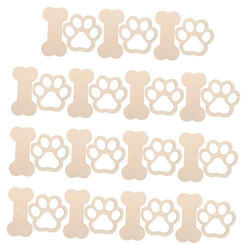 Uonlytech 30 Stück Teiliges Holzanhänger Hunde Knochen und Pfoten Naturbelassene Diy Holzverzierungen zum Bemalen Nachhaltige Hundeparty Dekorationen mit Natürlicher Maserung Uonlytech 30 Stück Teiliges Holzanhänger Hunde Knochen und Pfoten Naturbelassene Diy Holzverzierungen zum Bemalen Nachhaltige Hundeparty Dekorationen mit Natürlicher Maserung von Uonlytech