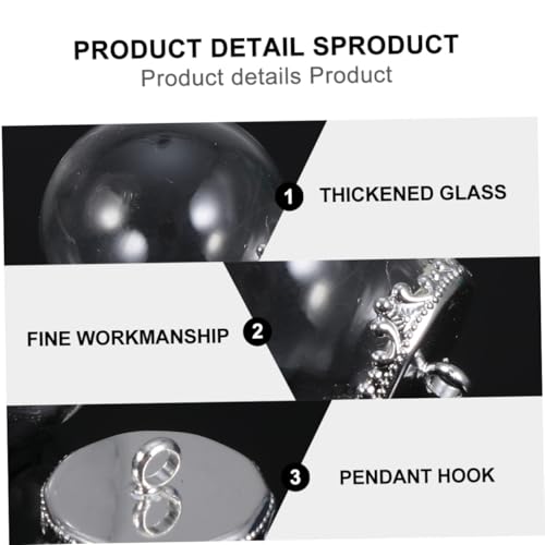 Uonlytech 30 Stück Teiliges Set Mini Glaskugeln mit Offenem und Silberfarbenem Kronenanhänger Klare Glasanhänger für DIY Schmuckherstellung Geeignet für Armbänder Ohrringe Halsketten Uonlytech 30 Stück Teiliges Set Mini Glaskugeln mit Offenem und Silberfarbenem Kronenanhänger Klare Glasanhänger für DIY Schmuckherstellung Geeignet für Armbänder Ohrringe Halsketten von Uonlytech